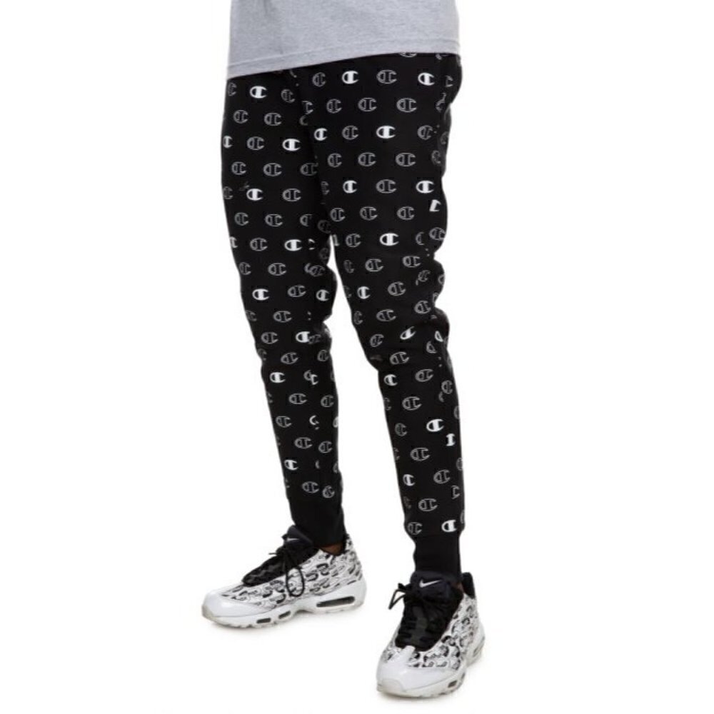 Champion Reverse Weave Jogger-Tossed, C Logo spaced black Men's Medium